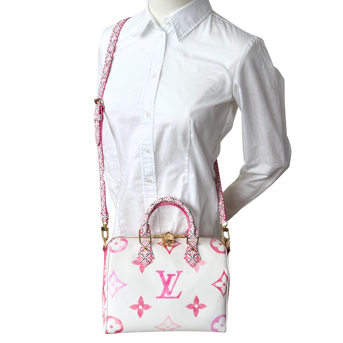 Louis Vuitton Speedy Bandoulière 25 By The Pool Limited Edition Pink / neuwertig Louis Vuitton