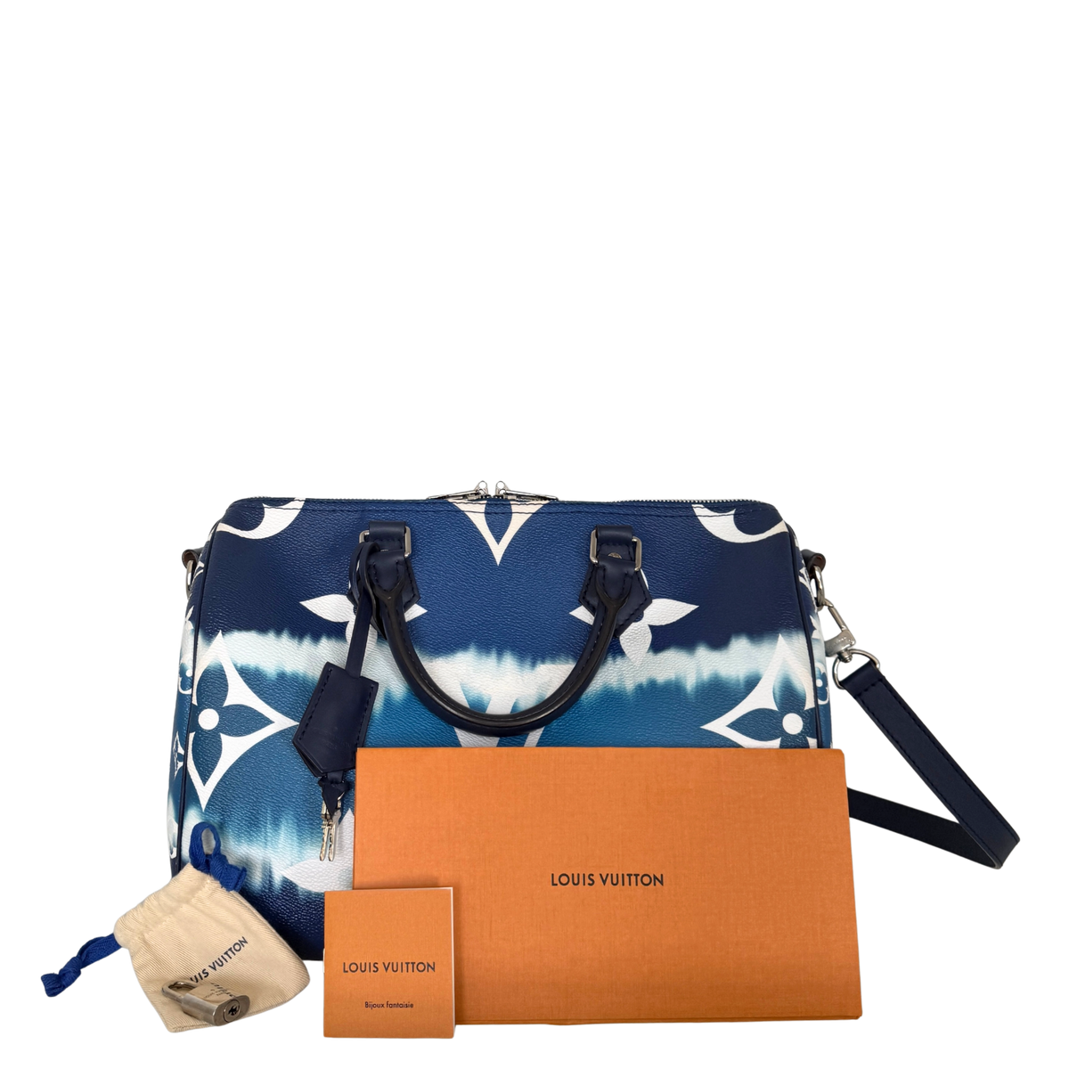 Louis Vuitton LV Escale Speedy 30 Bandoulière M45146 Blau / sehr gut Louis Vuitton