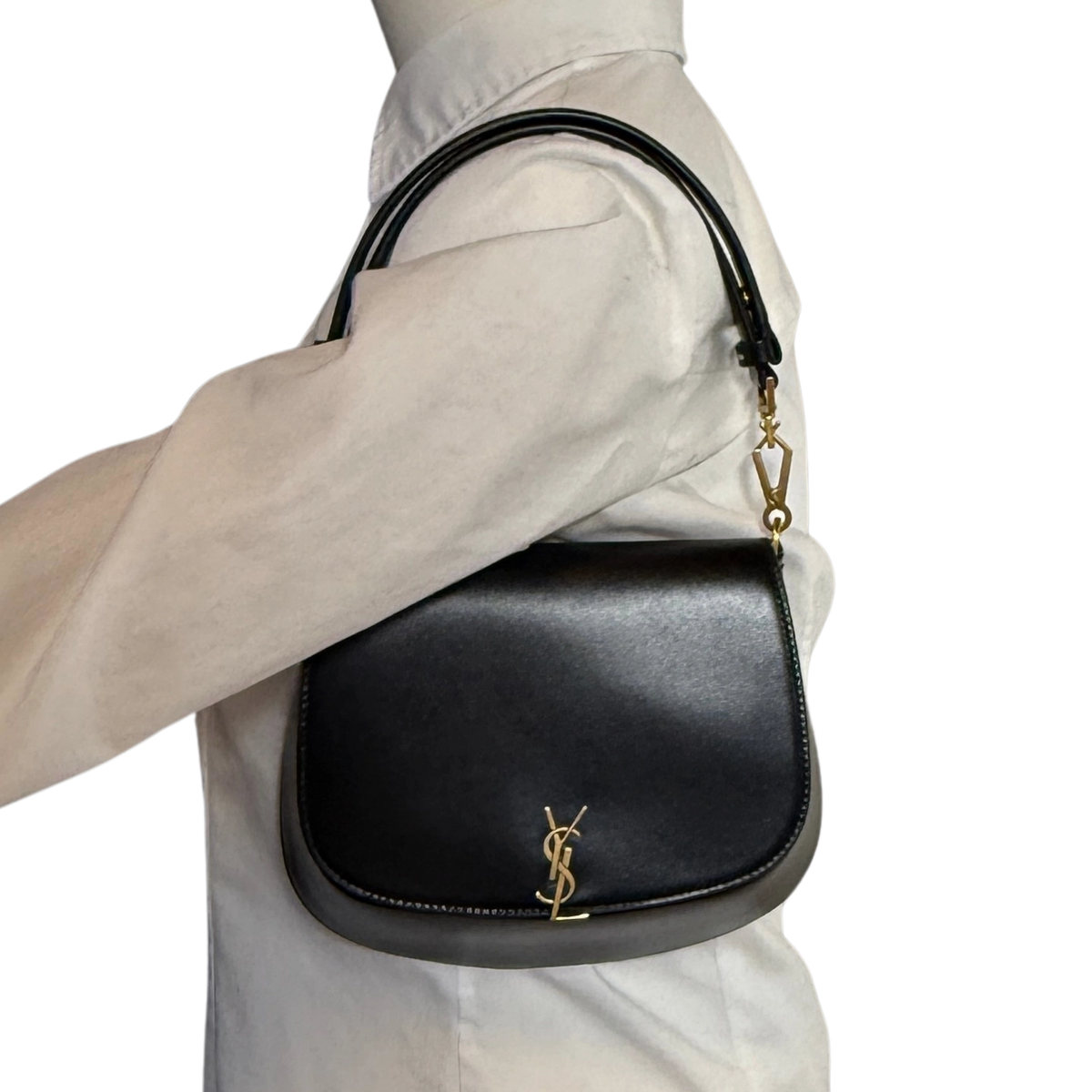 Saint Laurent Mini Voltaire Top Handle Tasche Schwarz / neuwertig Saint Laurent
