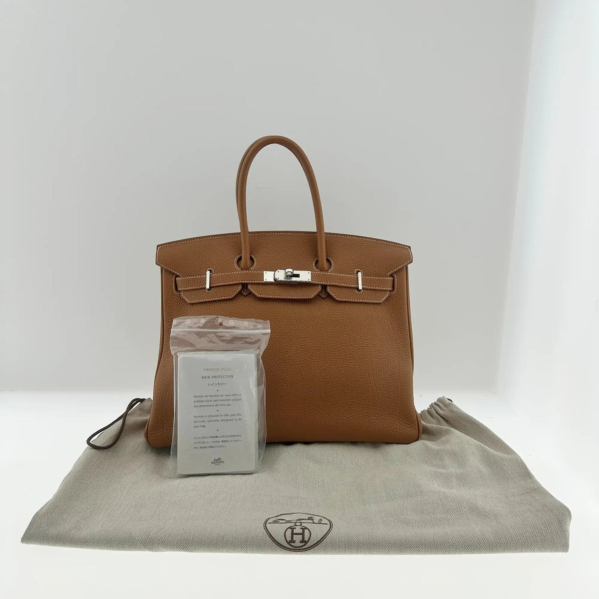 ANGEBOT DER WOCHE: Hermès Birkin Bag 35 Togo Leder braun Palladium Hardware 2011 / sehr gut Hermès