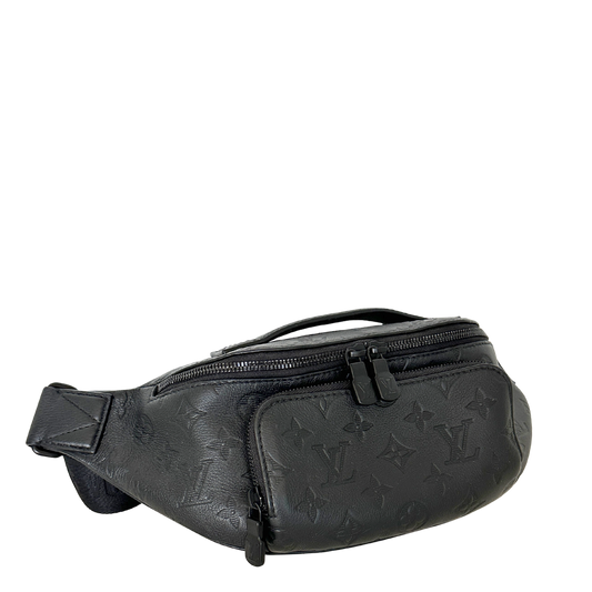 Louis Vuitton Rush Bumbag Monogram Shadow Leder schwarz Fullset / sehr gut Louis Vuitton