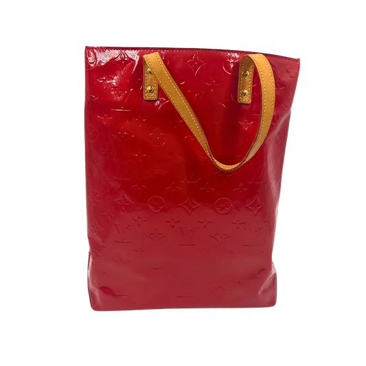 Louis Vuitton Vernis Reade MM Handtasche rot M91086 / gut Louis Vuitton