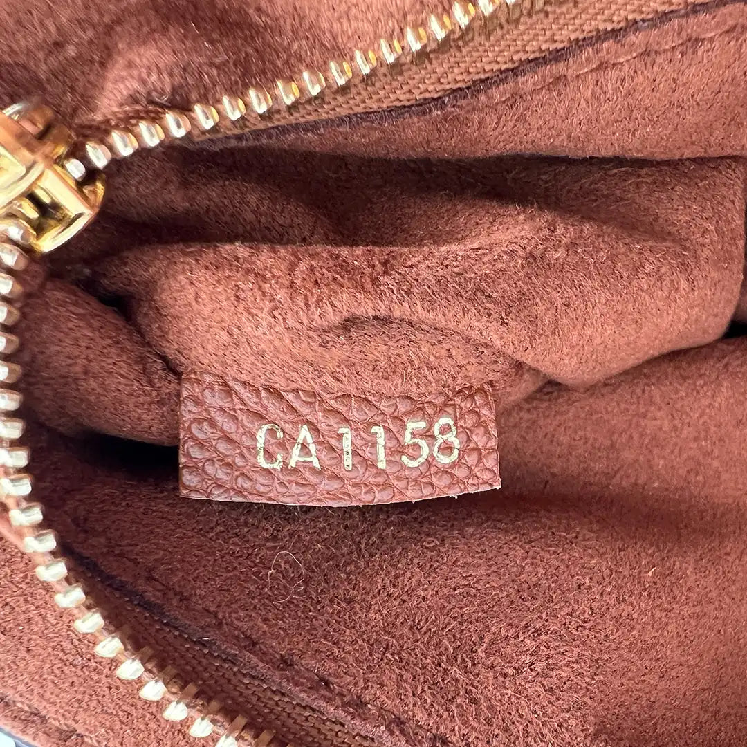 Louis Vuitton Saint Placide Monogram Canvas und Leder Tasche braun / sehr gut Louis Vuitton