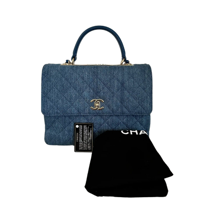 Chanel Trendy CC Top Handle Large Denim Blau / sehr gut Chanel