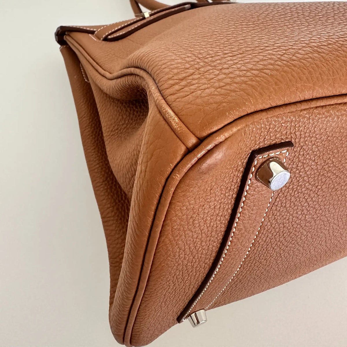 ANGEBOT DER WOCHE: Hermès Birkin Bag 35 Togo Leder braun Palladium Hardware 2011 / sehr gut Hermès
