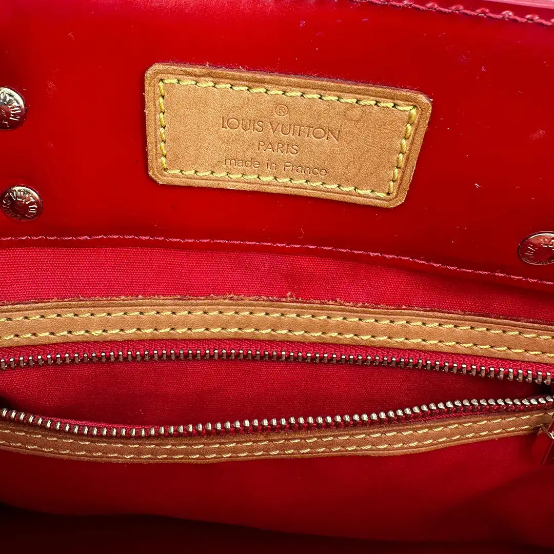 Louis Vuitton Vernis Reade MM Handtasche rot M91086 / gut Louis Vuitton