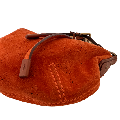 Louis Vuitton Limited Edition Orange Monogram Suede Onatah PM Bag / neuwertig Louis Vuitton