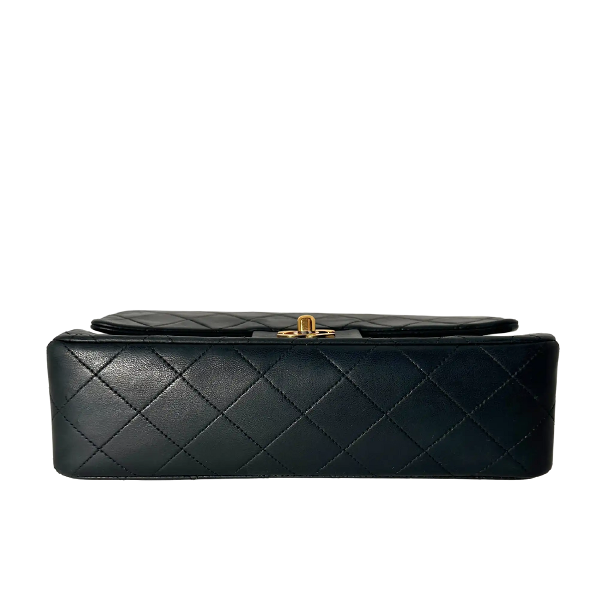 Chanel Timeless Vintage Double Flap Bag Lammleder schwarz Small/ gut Chanel