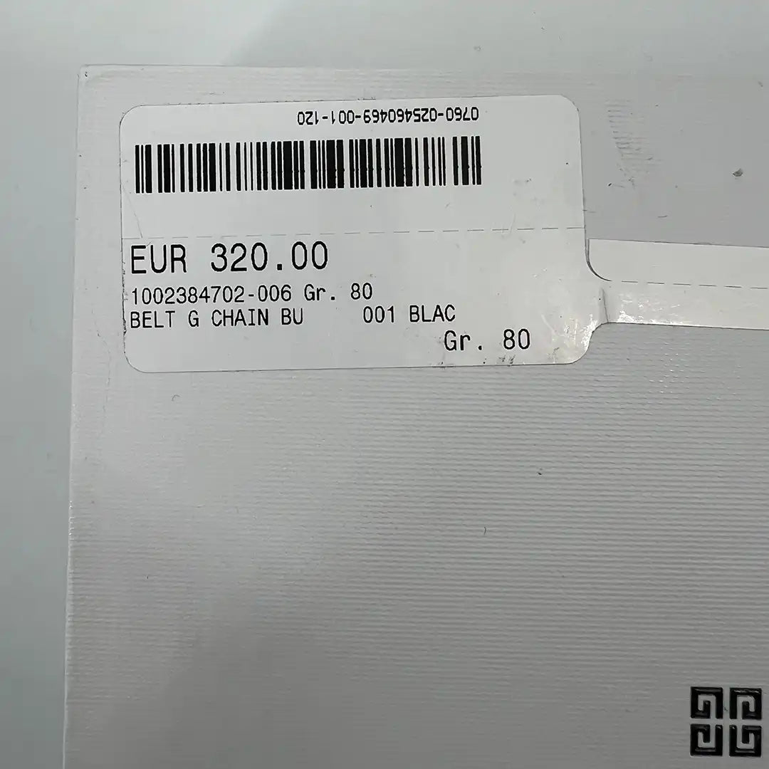 Givenchy Reversible G Chain Gürtel schwarz 80cm / sehr gut Givenchy