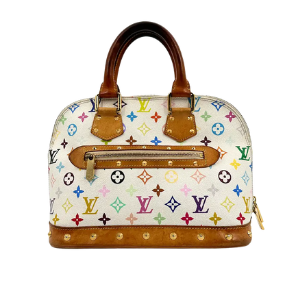 Louis Vuitton Takashi Murakami Alma PM Multicolor White / akzeptabel Louis Vuitton