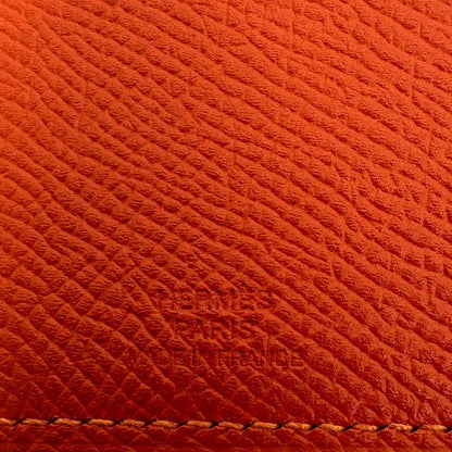 Hermés Pass-Etui Tarmac Dot PM Passhülle Orange Fullset / neu Hermès