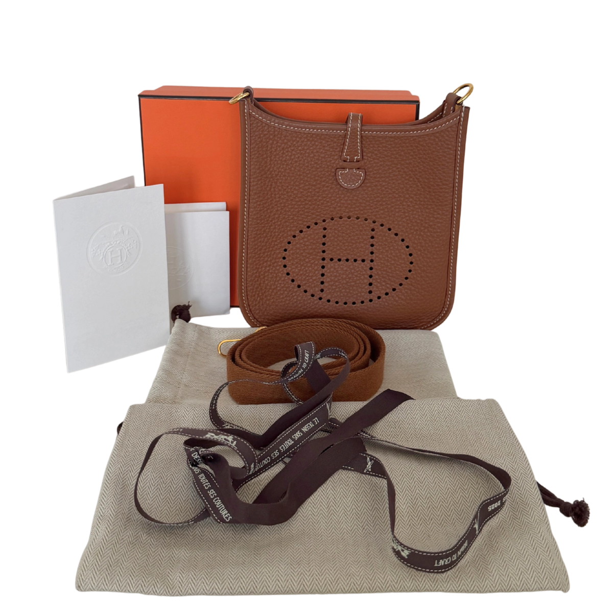 Hermès Evelyne 16 Amazone Taurillon Clemence braun Fullset 2025 / neuwertig Hermès