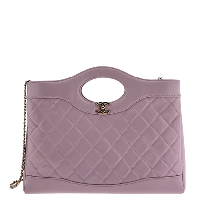 Chanel 31 light purple glänzendes Lammleder Shopper / sehr gut Louis Vuitton