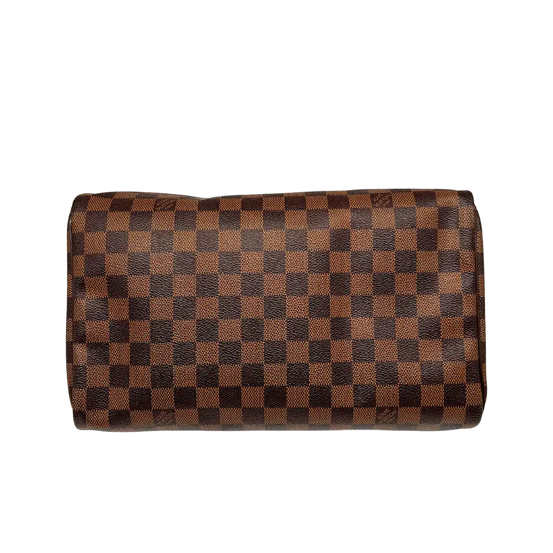Louis Vuitton Speedy 30 Damier Ebene Hot Stamping J.S. Fullset / neuwertig Louis Vuitton
