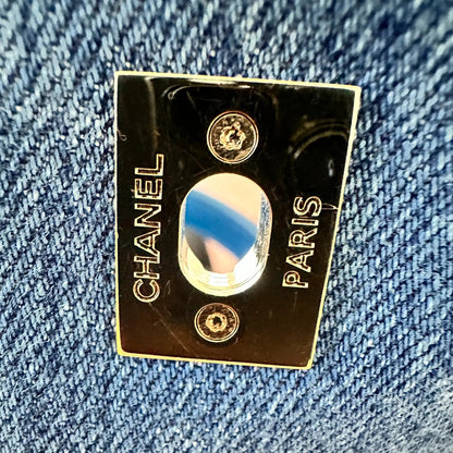Chanel Trendy CC Top Handle Large Denim Blau / sehr gut Chanel