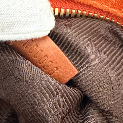 Louis Vuitton Limited Edition Orange Monogram Suede Onatah PM Bag / neuwertig Louis Vuitton