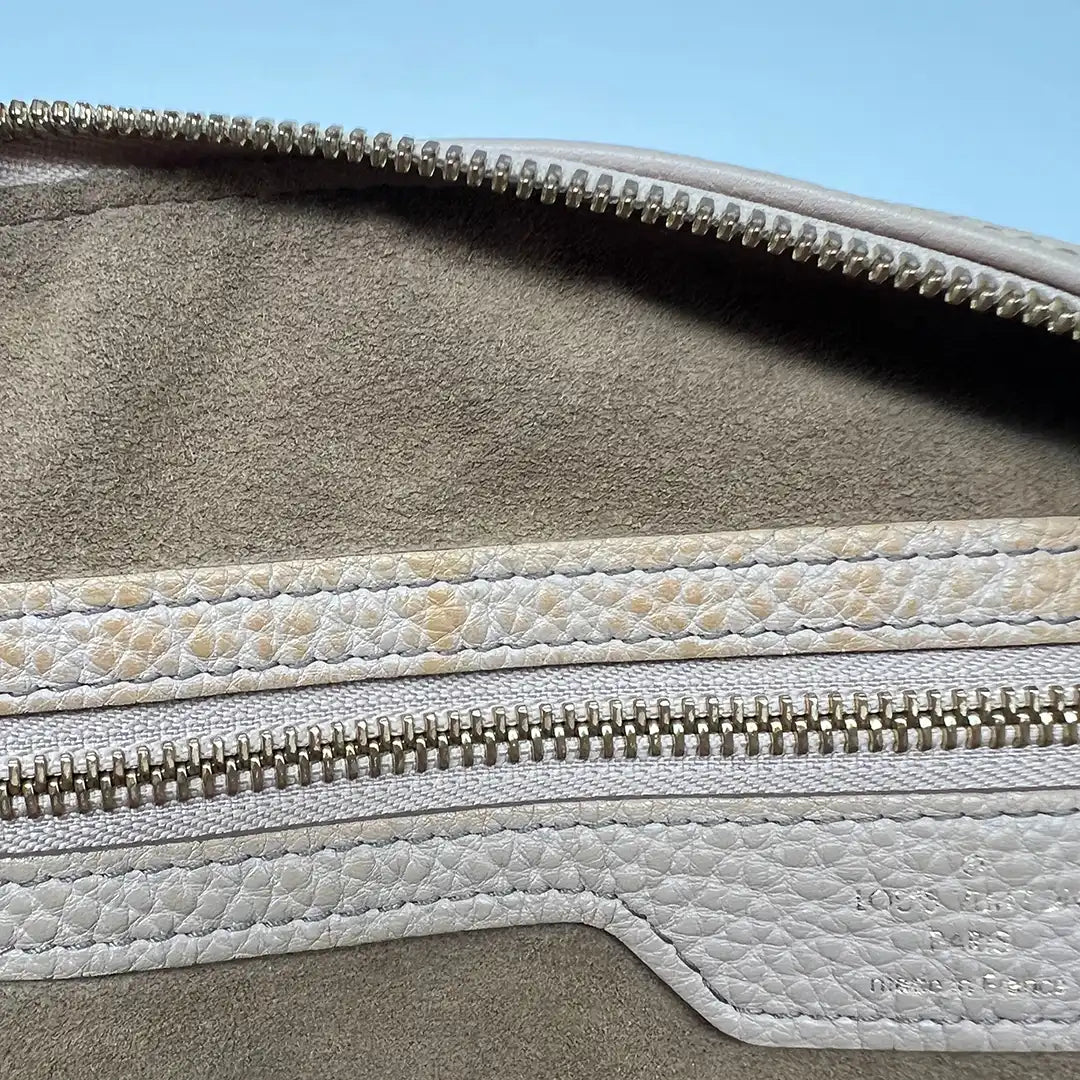 Louis Vuitton Mahina Selene MM Tasche Leder Taupe / gut Louis Vuitton