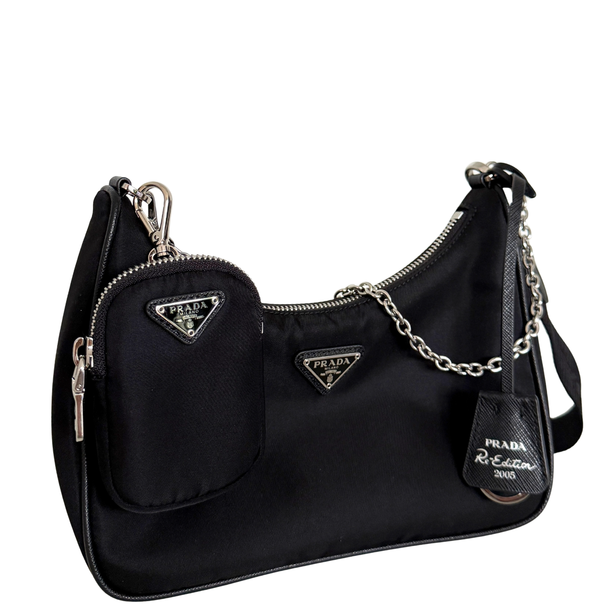 Prada Re-Edition 2005 aus Re-Nylon Schwarz / neuwertig Prada