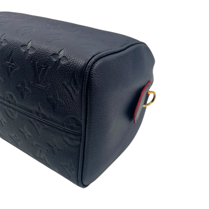 Louis Vuitton Speedy 25 Bandouliere Monogram empreinte Leder marine / sehr gut Louis Vuitton