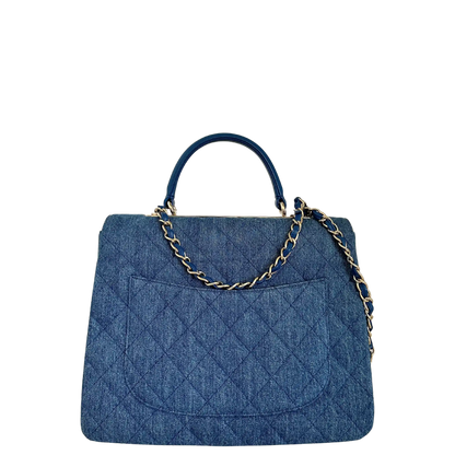 Chanel Trendy CC Top Handle Large Denim Blau / sehr gut Chanel