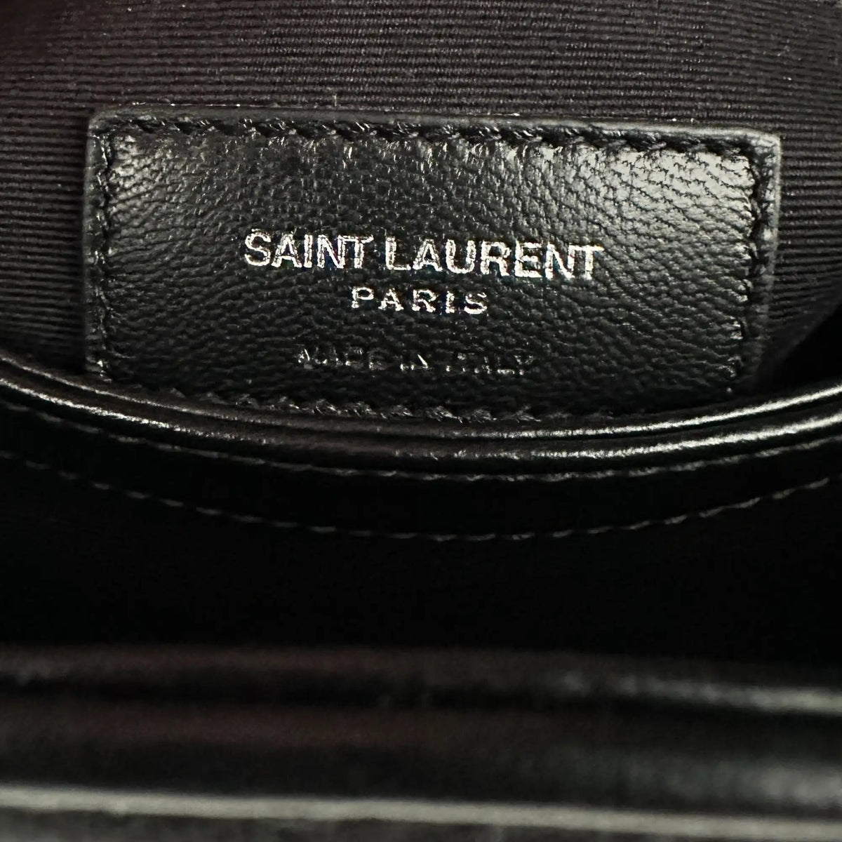 Saint Laurent YSL LouLou Toy schwarz silber Hardware Leder / sehr gut Saint Laurent