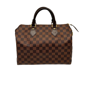 Louis Vuitton Speedy 30 Damier Ebene Hot Stamping J.S.