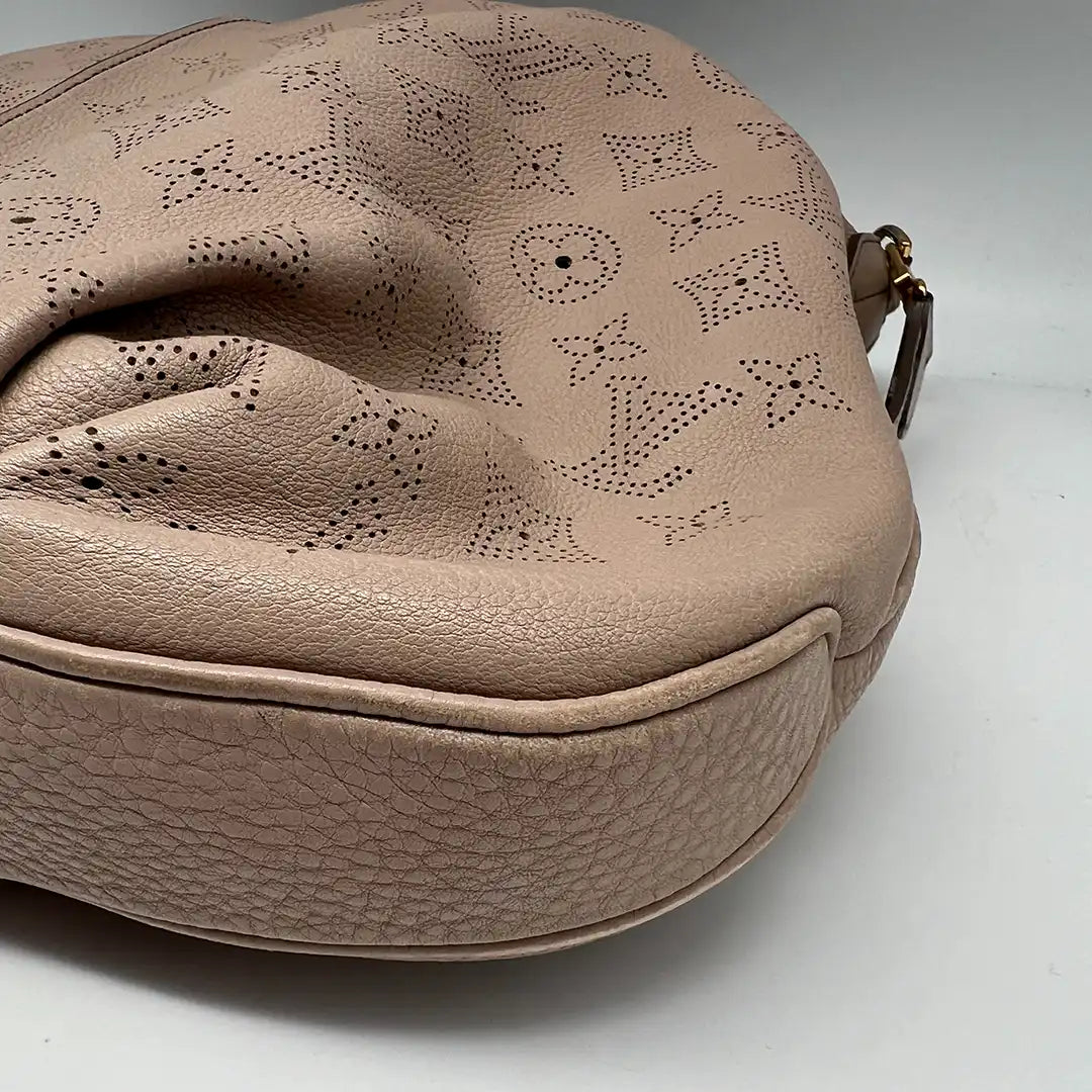 Louis Vuitton Mahina Selene MM Tasche Leder Taupe / gut Louis Vuitton