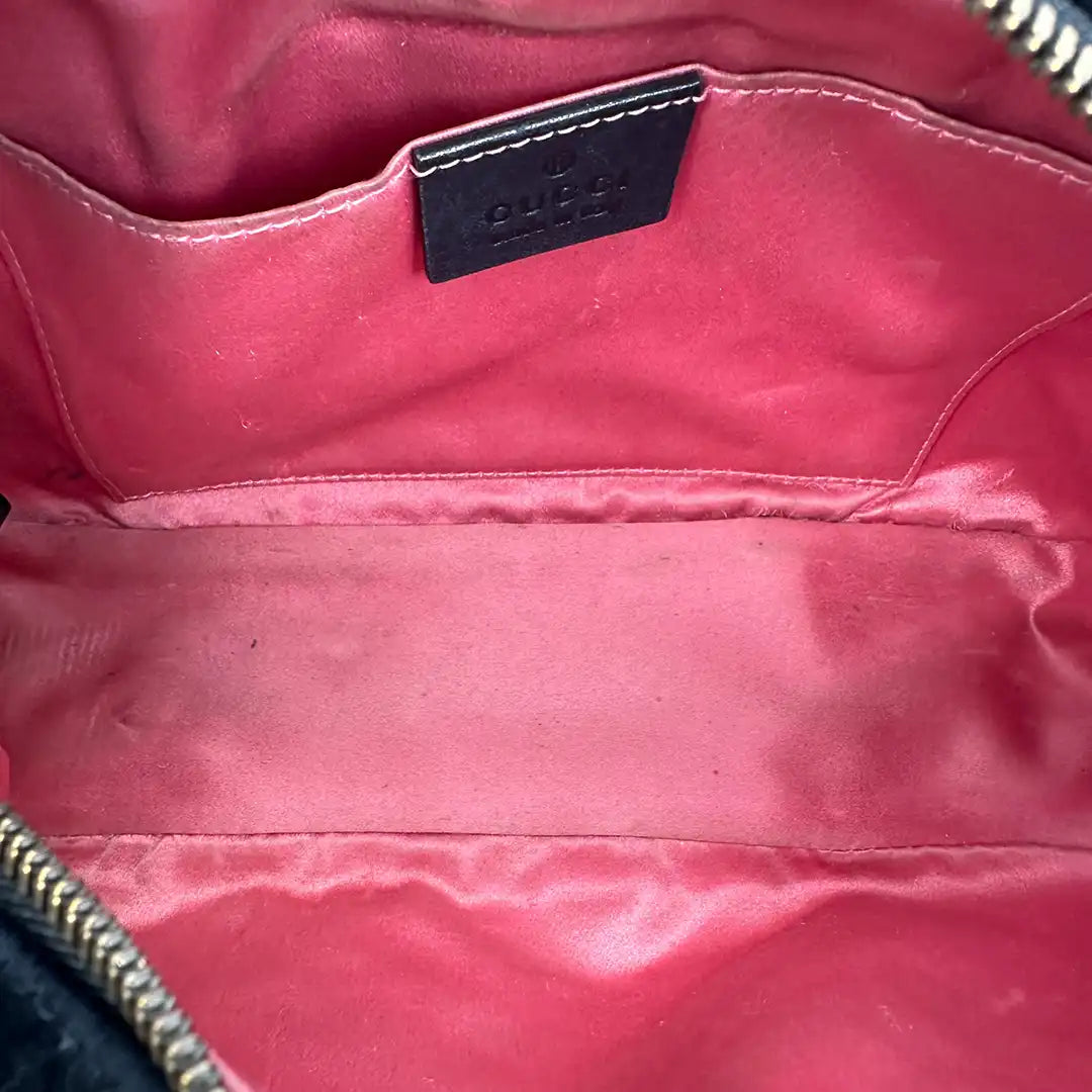 Gucci GG Marmont Samttasche schwarz / gut Gucci