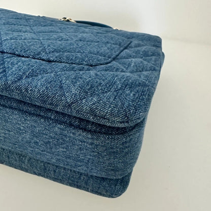 Chanel Trendy CC Top Handle Large Denim Blau / sehr gut Chanel