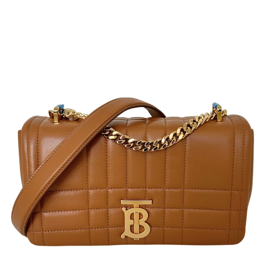 Burberry kleine Lola Handtasche Leder braun / ungetragen Burberry