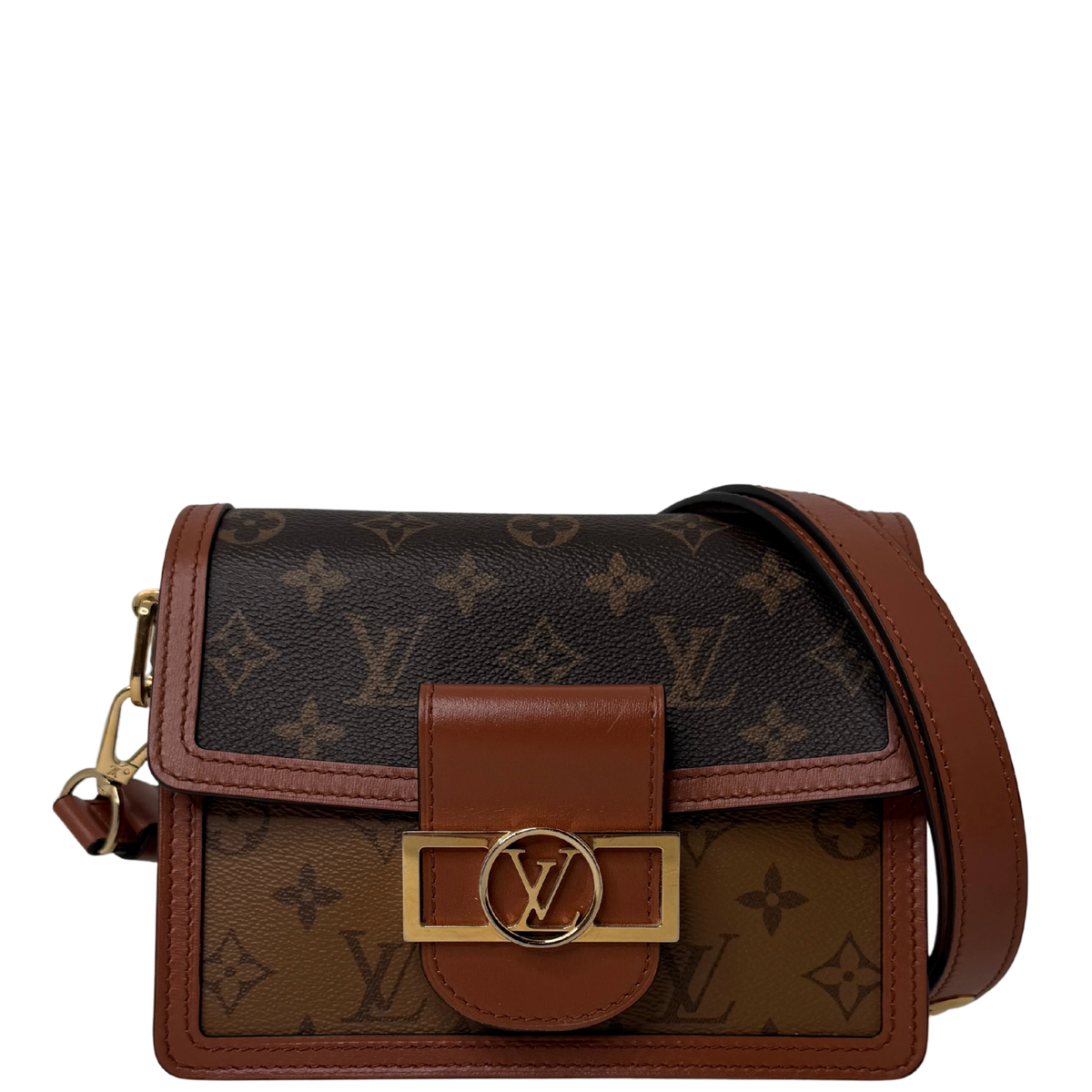 Louis Vuitton Mini Dauphine Monogram Reverse Canvas Fullset / sehr gut Louis Vuitton