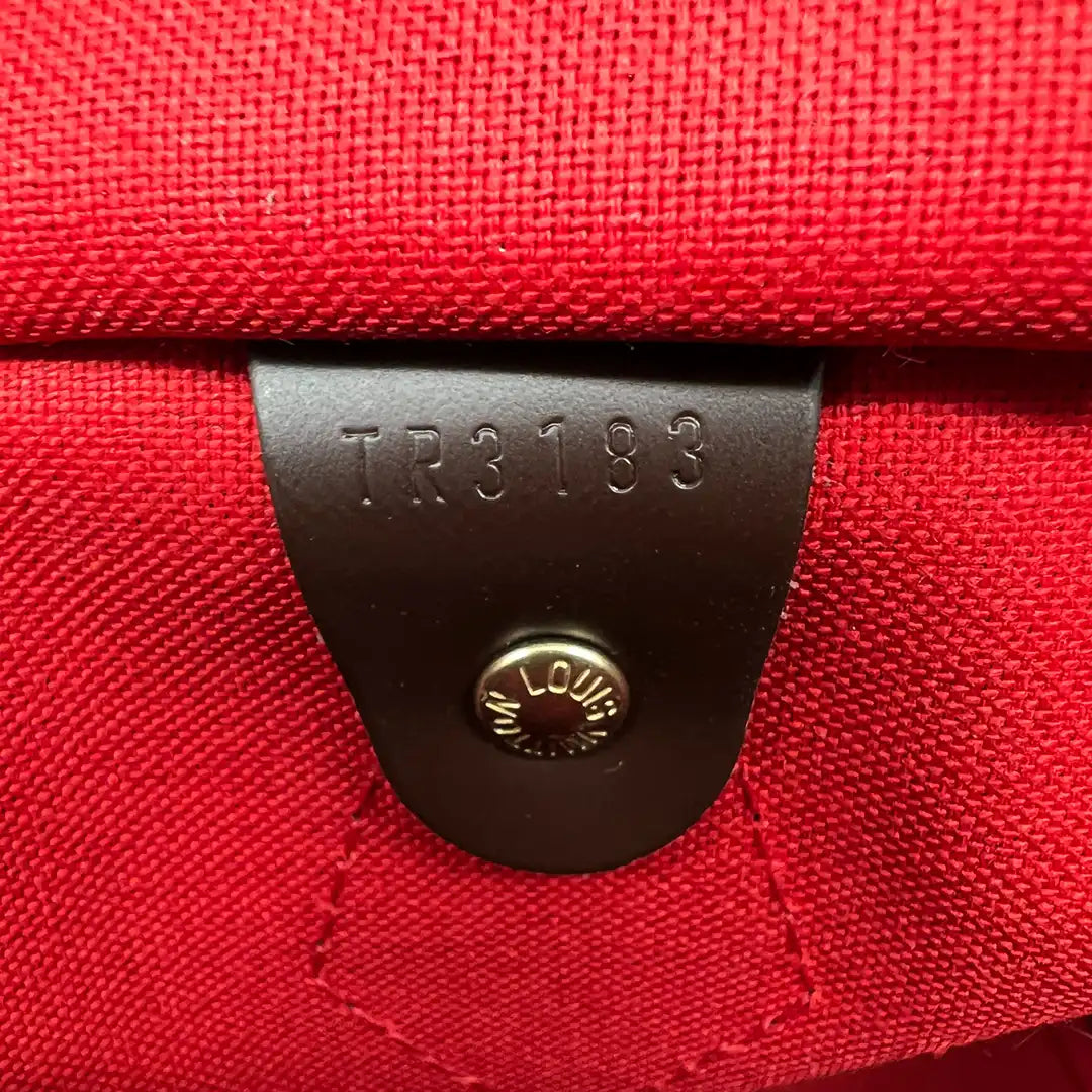 Louis Vuitton Speedy 30 Damier Ebene Hot Stamping J.S. Fullset / neuwertig Louis Vuitton