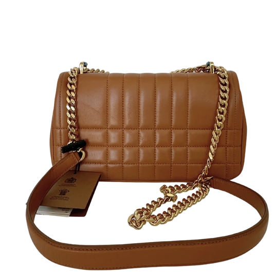 Burberry kleine Lola Handtasche Leder braun / ungetragen Burberry