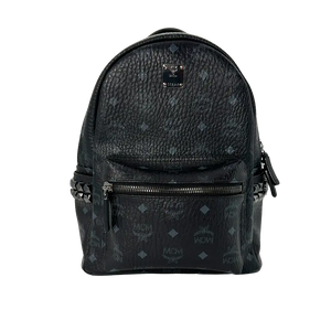 MCM Stark Small Rugzak Monogram zwart