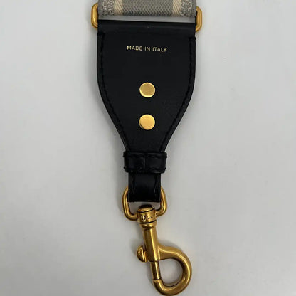 Christian Dior breiter Schulterriemen Dior Paris Stickerei grau / sehr gut Dior