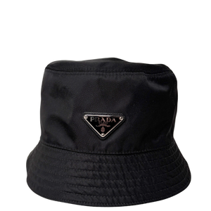 Prada Re-Nylon Bucket Hat Black Size S / like new