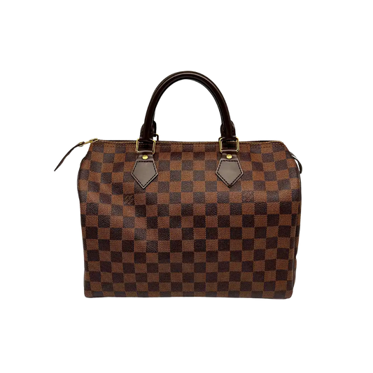 Louis Vuitton Speedy 30 Damier Ebene Hot Stamping J.S. Fullset / neuwertig Louis Vuitton