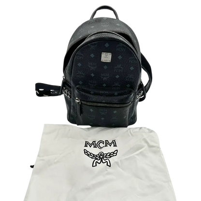 MCM Stark Small Rucksack Monogram schwarz / sehr gut MCM