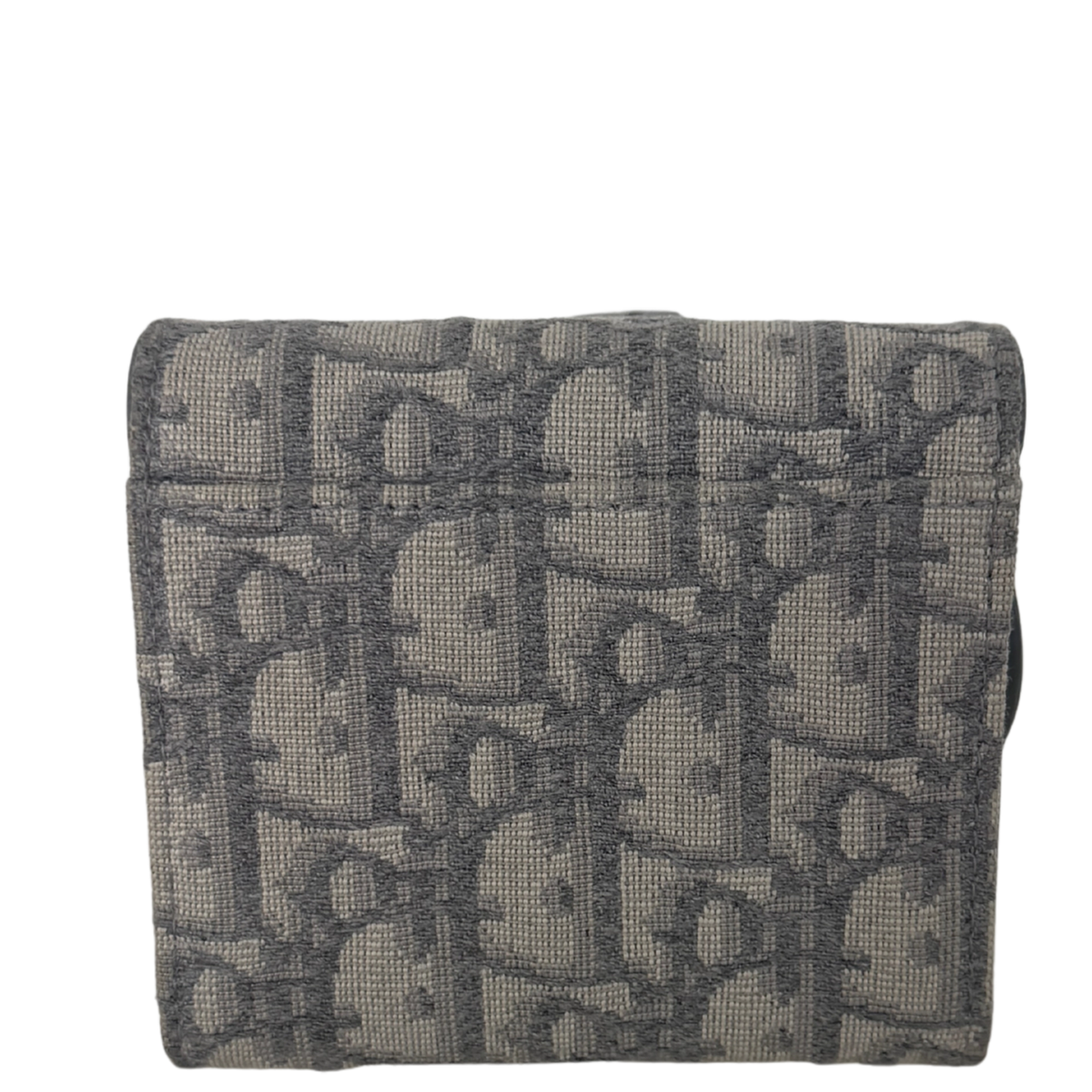Dior Saddle Lotus Geldbörse Oblique Jacquard grau / sehr gut Dior