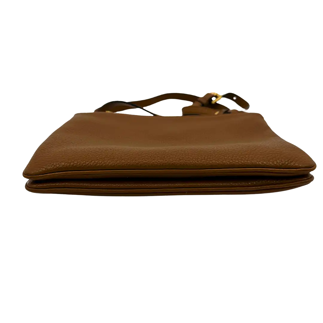 Prada Vitello Phenix Cannella braune Leder Crossbody Tasche / neuwertig Prada
