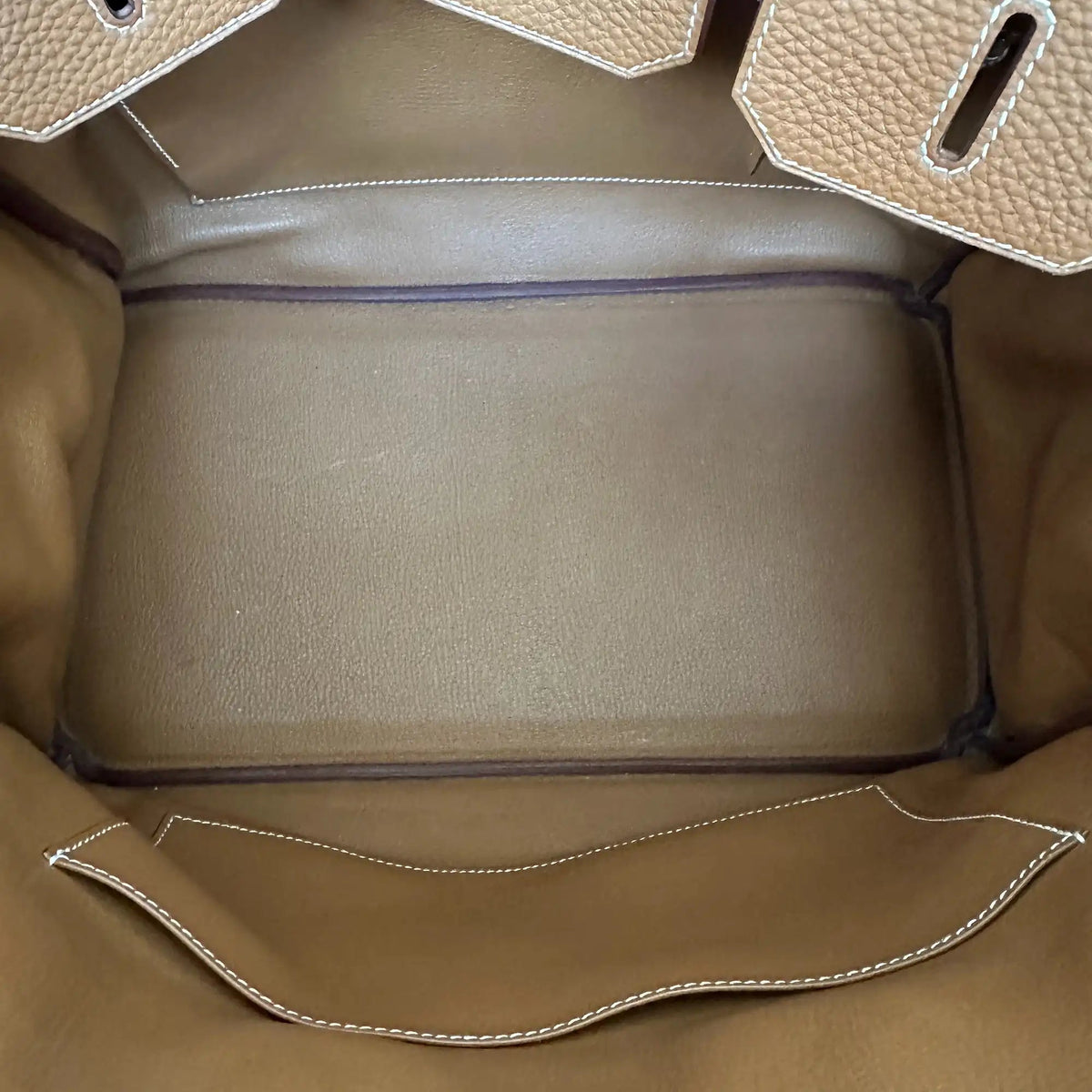 ANGEBOT DER WOCHE: Hermès Birkin Bag 35 Togo Leder braun Palladium Hardware 2011 / sehr gut Hermès