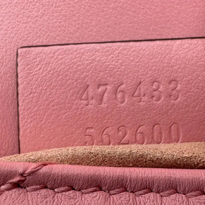 Gucci GG Marmont Matelasse Mini Schultertasche Pastel Pink Fullset / neu Gucci