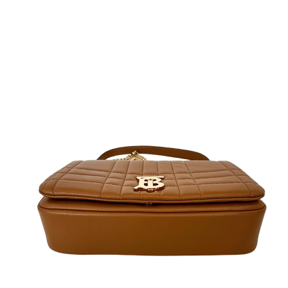 Burberry kleine Lola Handtasche Leder braun / ungetragen Burberry