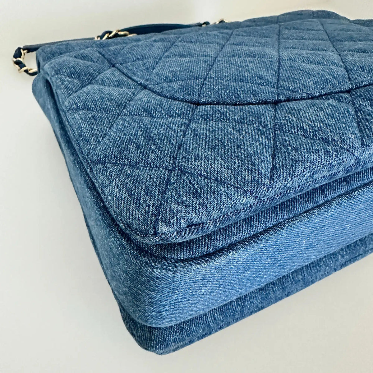 Chanel Trendy CC Top Handle Large Denim Blau / sehr gut Chanel
