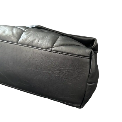 Saint Laurent LouLou Puffer Medium Handtasche All black Lammleder / sehr gut Saint Laurent