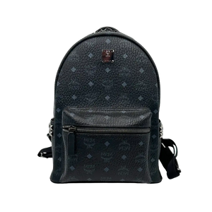 MCM Stark Small Medium Rugzak Monogram zwart
