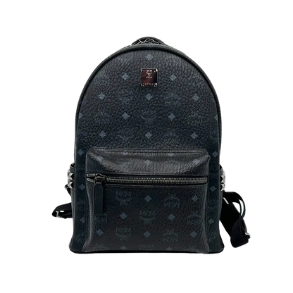 MCM Stark Small Medum Rucksack Monogram schwarz / neuwertig MCM