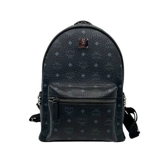 MCM Stark Small Medum Rucksack Monogram schwarz / neuwertig MCM
