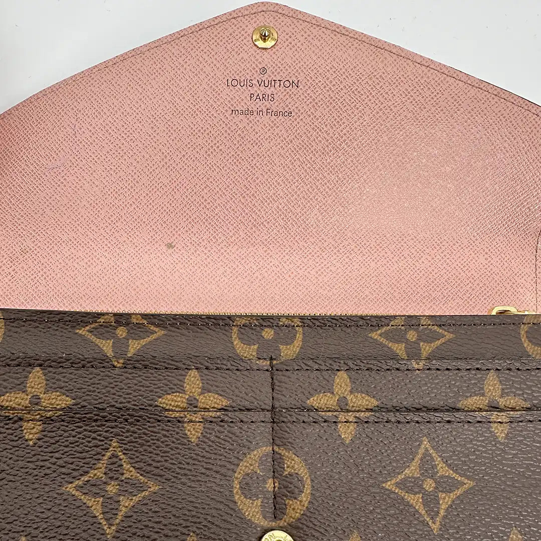 Louis Vuitton Sarah Geldbörse M62235 Rose Ballerine / gut Louis Vuitton