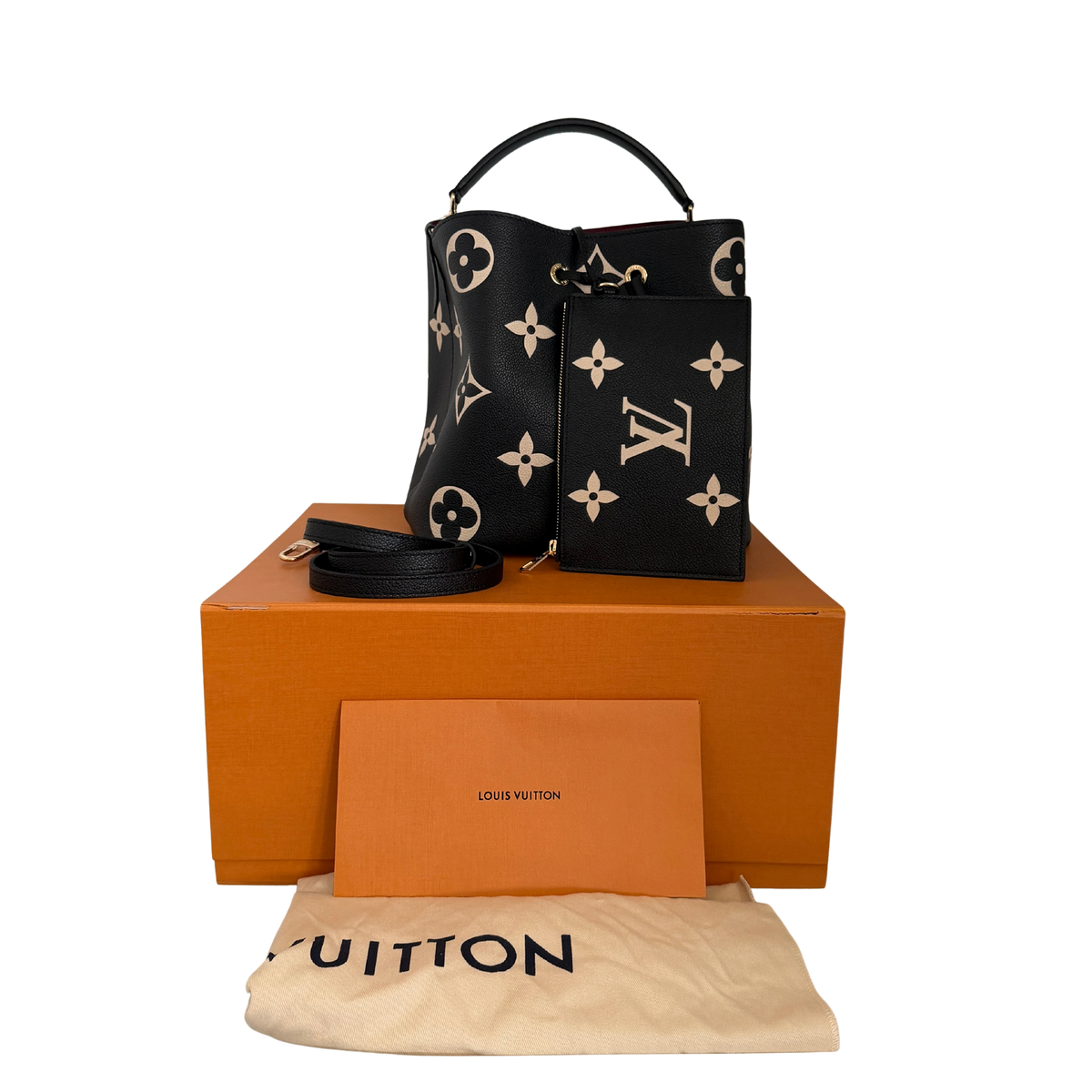 Louis Vuitton NéoNoé MM Monogram Empreinte Bicolor M45497 Fullset / neuwertig Louis Vuitton